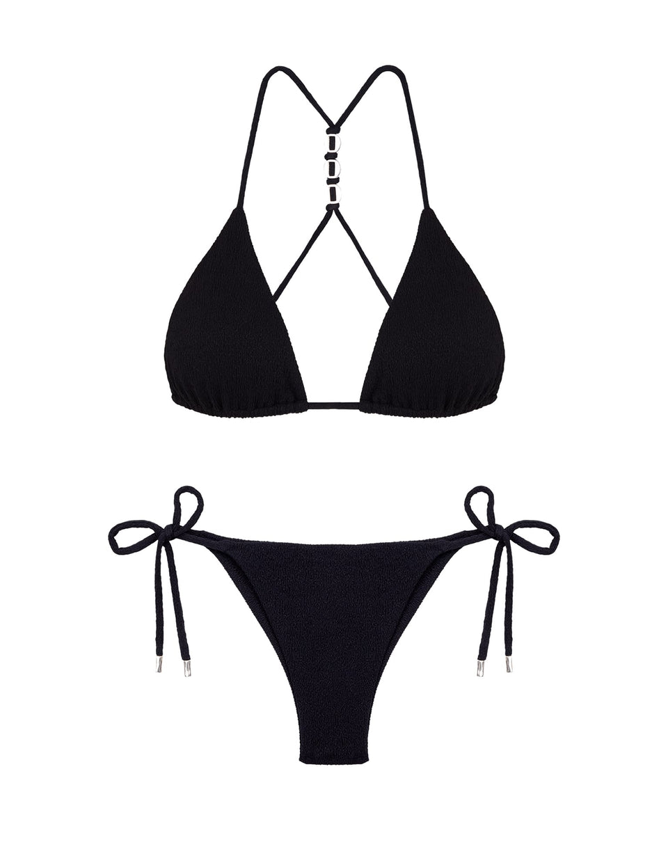 Firenze Tie Side Bottom - Black Full / XS