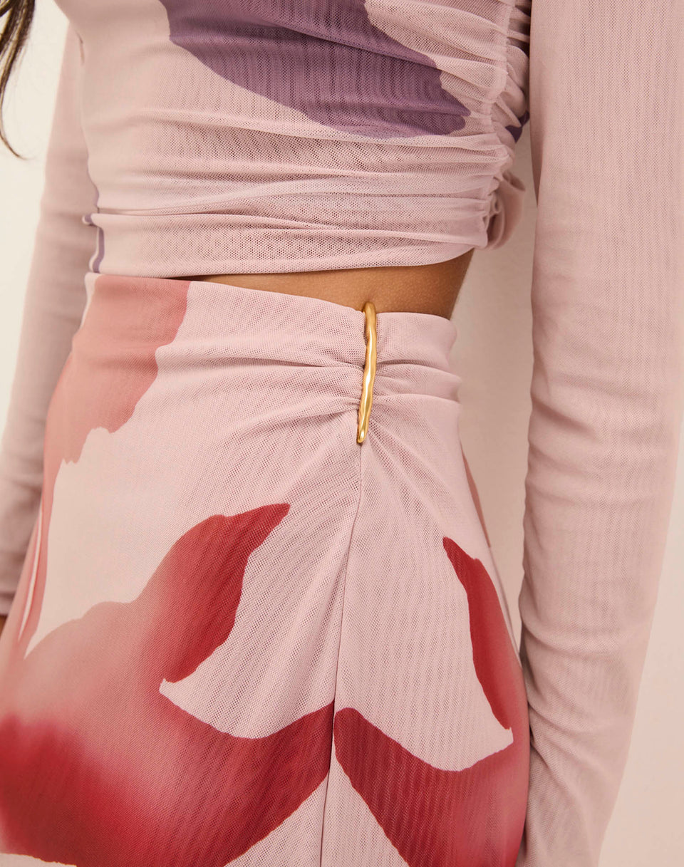 Mira Long Sleeve Top - Floreal XS