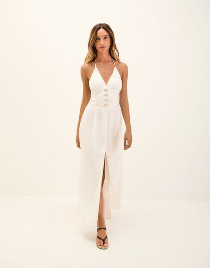 Safira Midi Dress - Off White - Safira Midi Dress - Off White XS