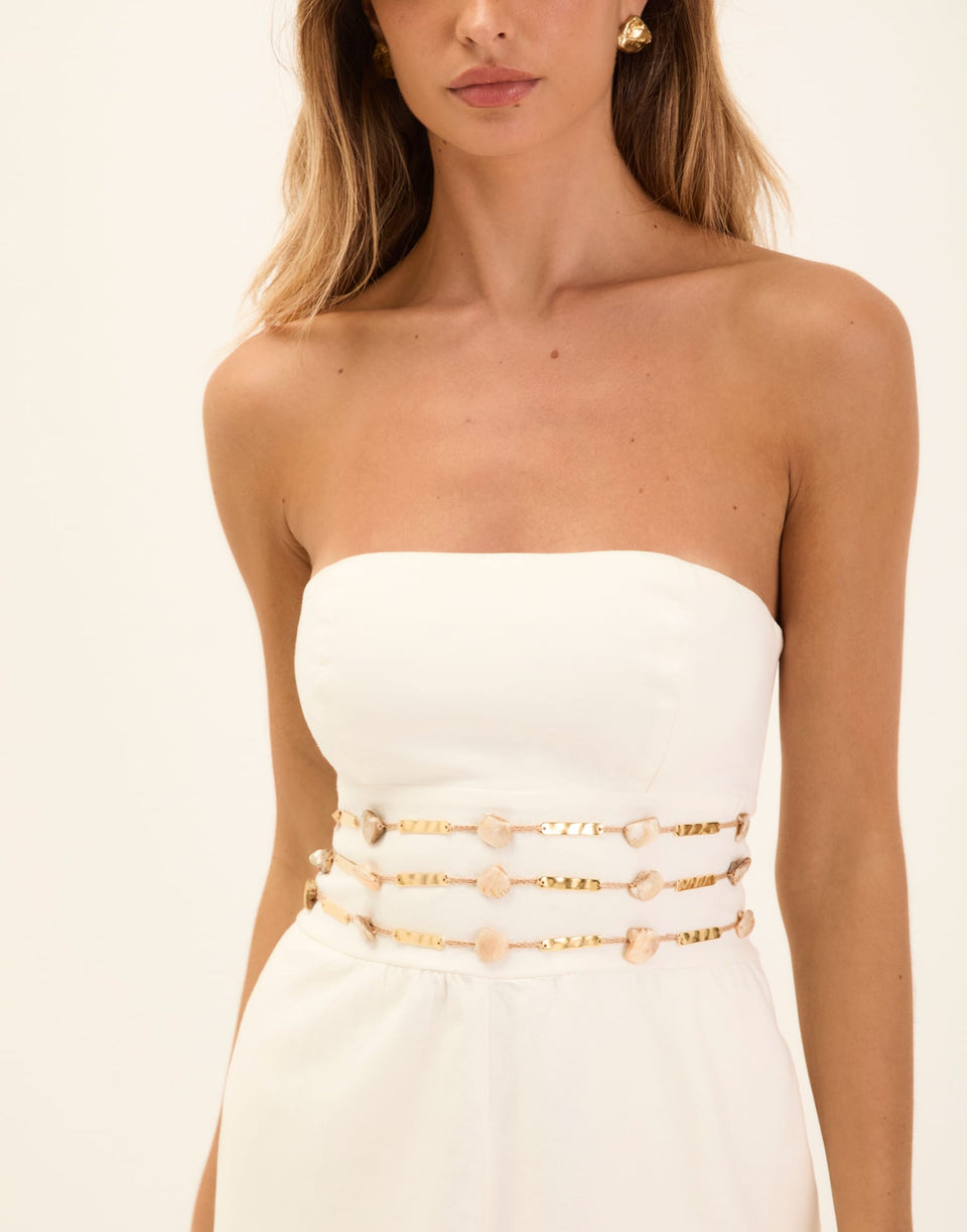 Grace Midi Dress - Off White XS