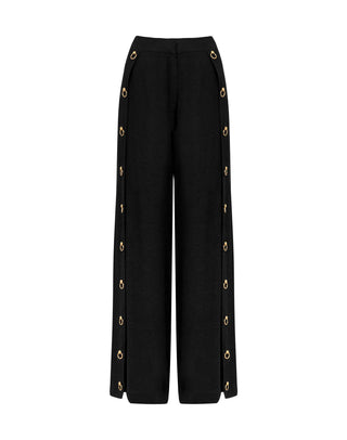 Embellished Stacy Pants - Black XS