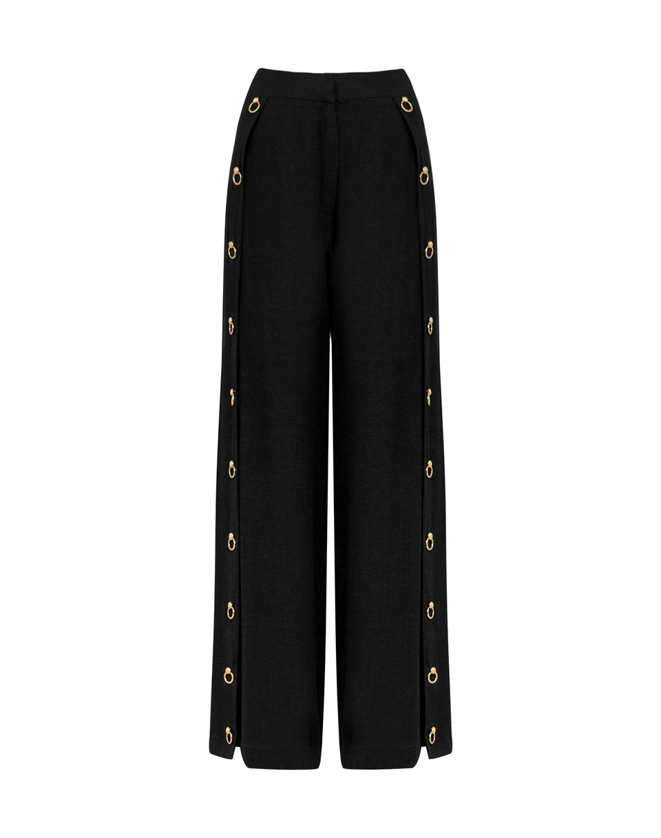 Embellished Stacy Pants - Black XS