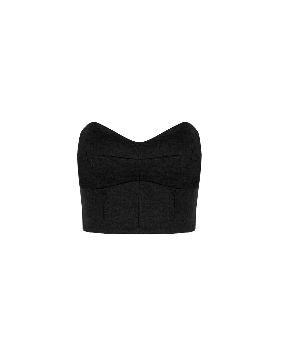 Adele Sleeveless Top - Black XS