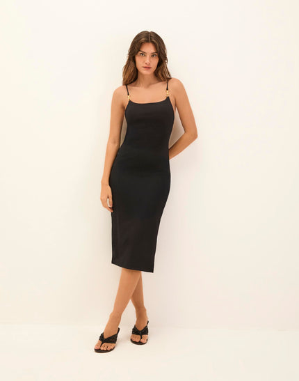 Firenze Lilian Midi Dress - Black - Firenze Lilian Midi Dress - Black XS