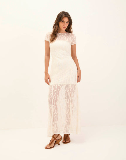 Quinn Long Dress - Off White - Quinn Long Dress - Off White XS