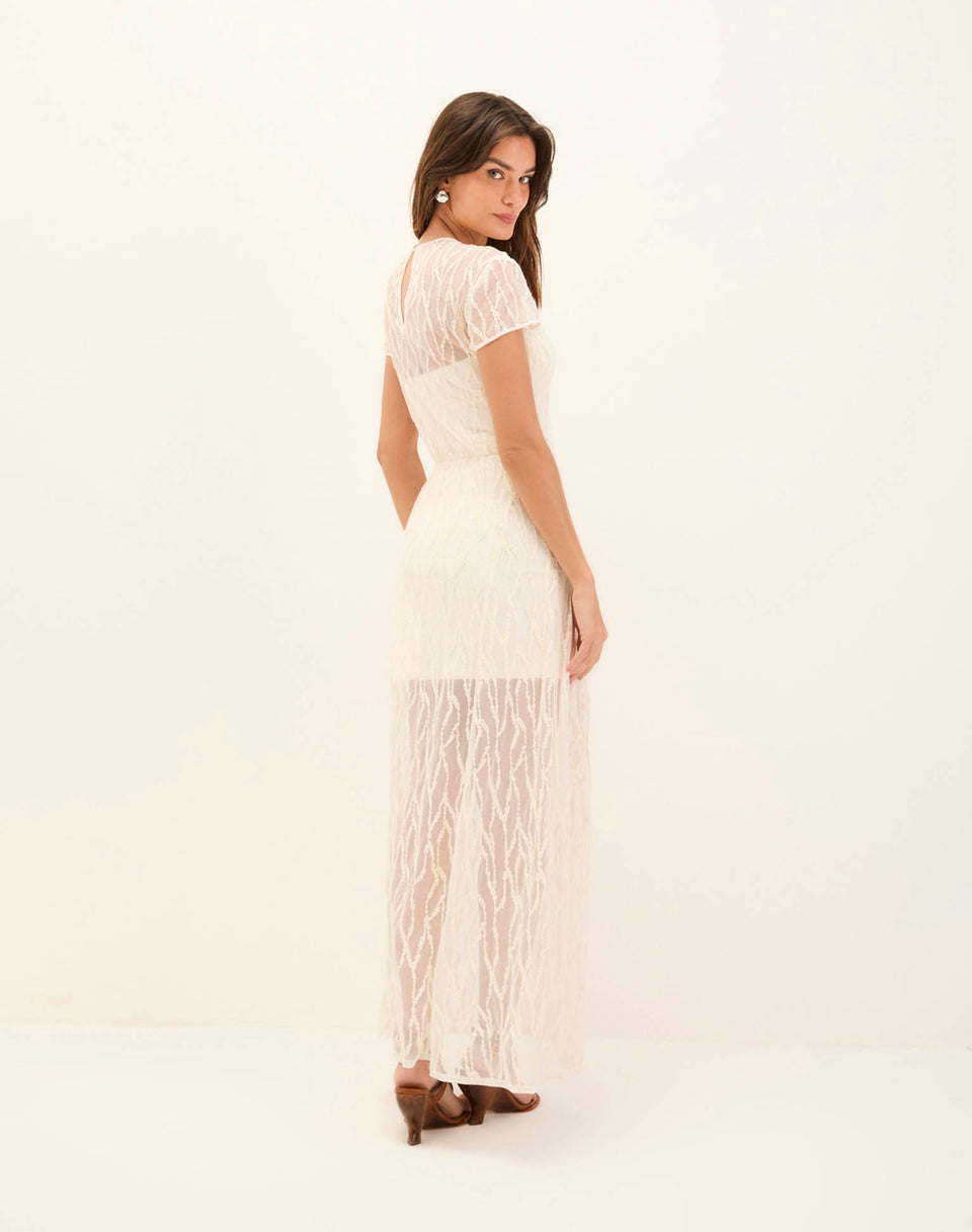 Quinn Long Dress - Off White XS