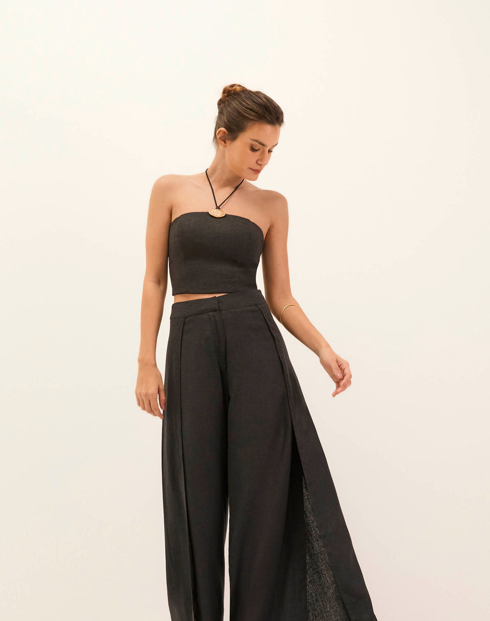 Arden Halter Top - Black XS