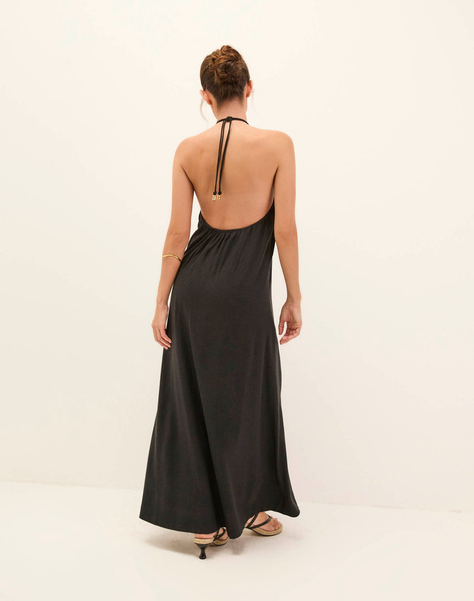 Aiden Long Dress - Black XS
