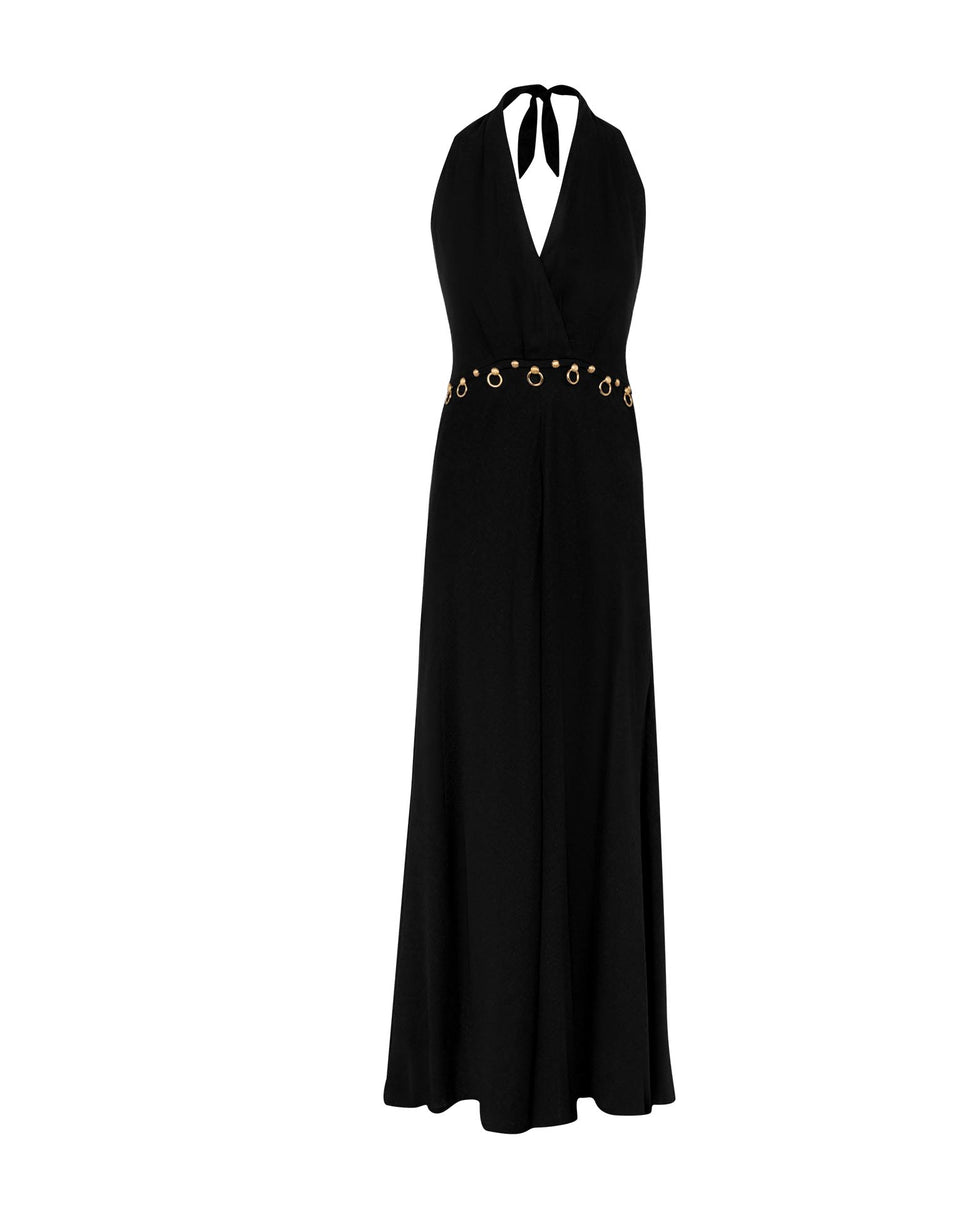 Hailey Midi Dress - Black XS
