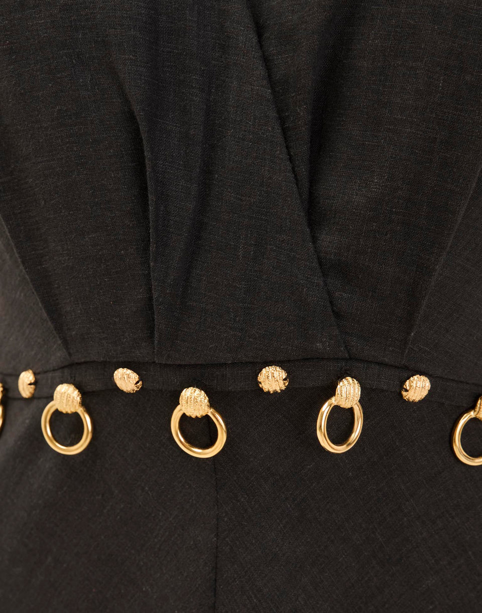 Hailey Midi Dress - Black XS