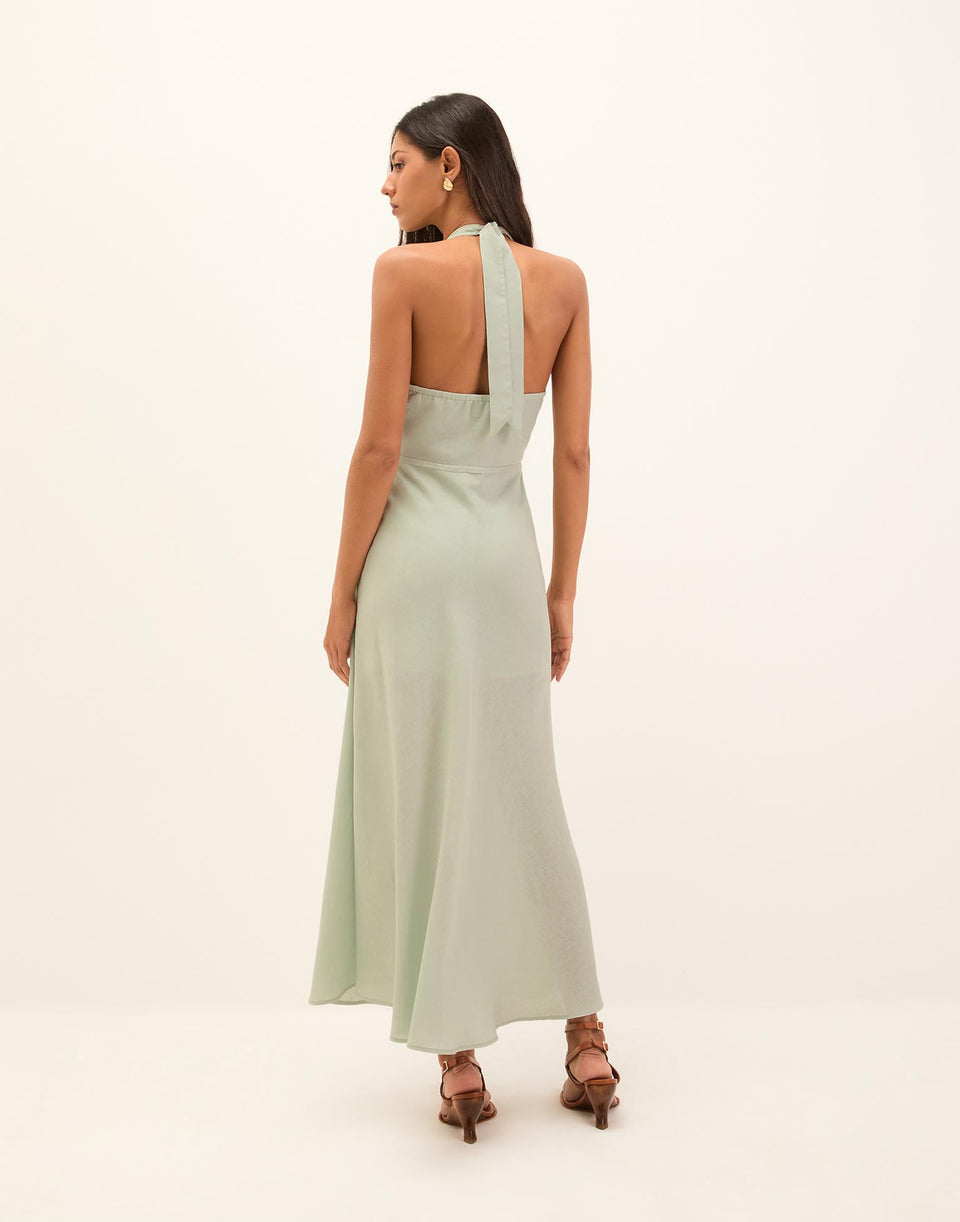 Hailey Halter Midi Dress - Regatta XS