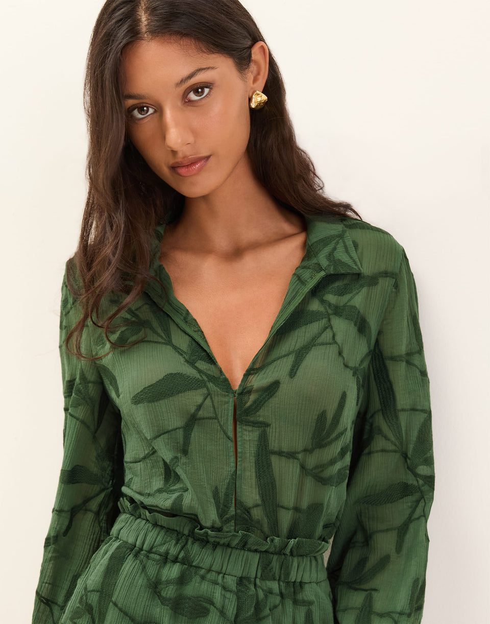 Kinsley Blouse - Printed Free Bird XS