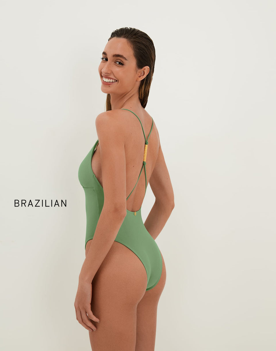 Matte Stacy One Piece - Harbor Brazilian / XS