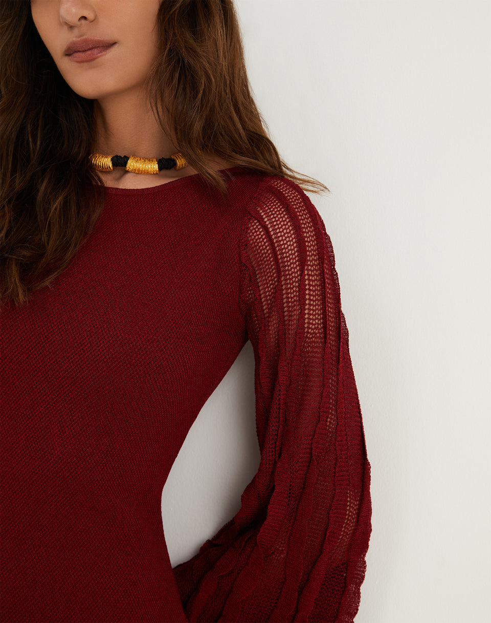 Knit Celina Short Dress - Ponche XS