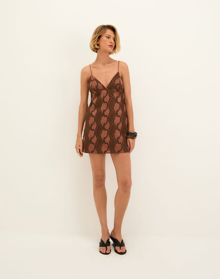 Coen Short Dress - Embroidered Devotion - Coen Short Dress - Embroidered Devotion XS