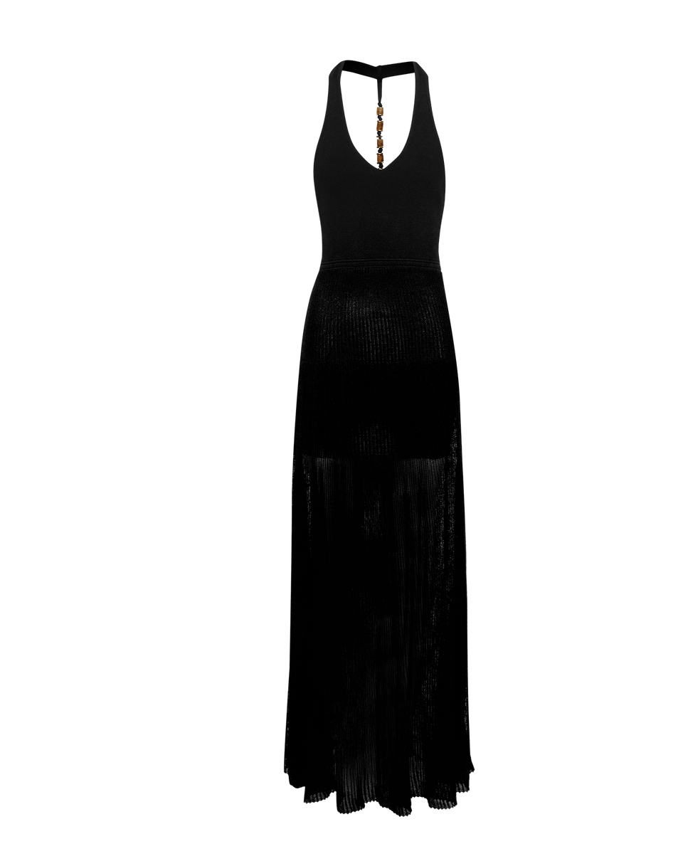 Knit Eria Long Dress - Black XS