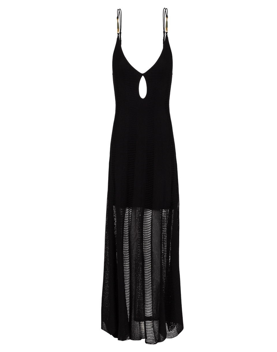 Knit Micah Long Dress - Black XS