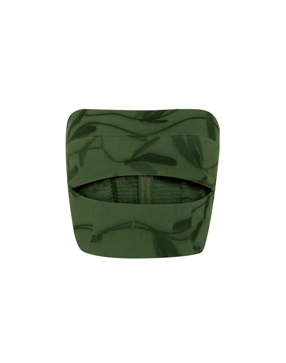 Karen Strapless Top - Printed Free Bird XS