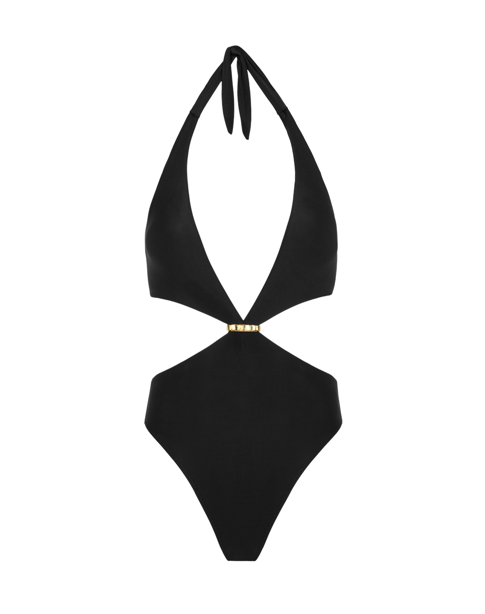 Matte Bessie One Piece - Black Brazilian / XS