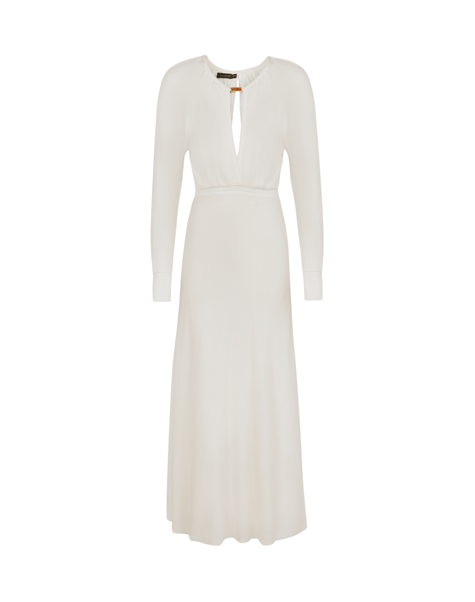 Knit Olivia Long Dress - Off White XS