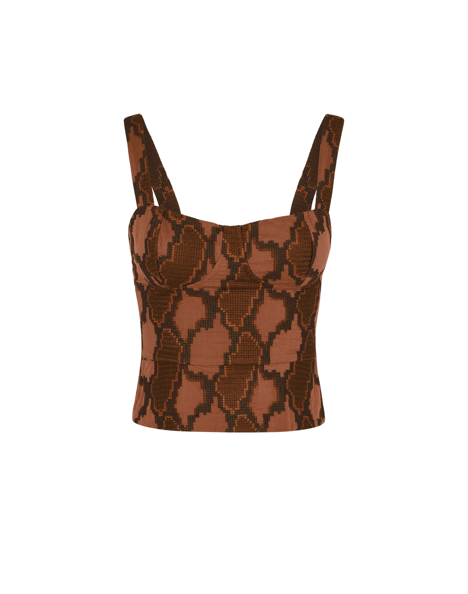 Coen Peplum Top - Embroidered Devotion XS